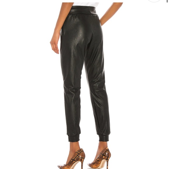 Commando Faux Leather Jogger in Black - Picture 4 of 4